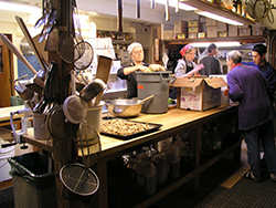 Kitchen volunteers