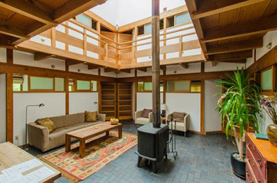 Green Gulch guest house interior