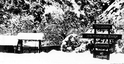 Tassajara front gate, 1974