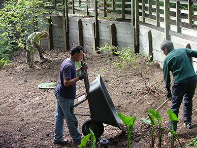 Watershed work at Green Gulch Farm