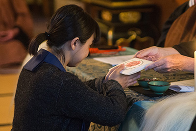 Jukai lay ordination ceremony