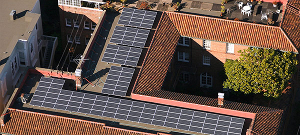 City Center Solar Panels on the Roof